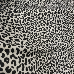 Leopard Print on Poly Spandex Fabric | (4 Way Stretch/Per Yard)