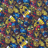 Tribal African Mask Print on Poly Spandex Fabric | (4 Way Stretch/Per Yard)