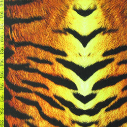 Classic Tiger Print on Poly Spandex Fabric | (4 Way Stretch/Per Yard)