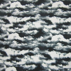 Cloud Print on Poly Spandex Fabric | (4 Way Stretch/Per Yard)