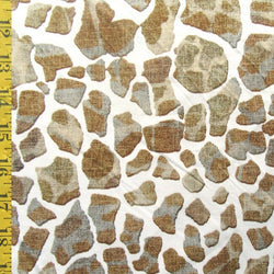 Giraffe Print on Poly Spandex Fabric | (4 Way Stretch/Per Yard)