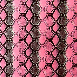 Snake Skin Print on Poly Spandex Fabric (Pink/Black) | (4 Way Stretch/Per Yard)