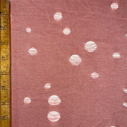 Grunge Distressed Poly Knit Fabric (Dusty Pink) | (4 Way Stretch/Per Yard)