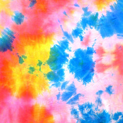 Tie Dye Print on Poly Spandex Fabric | (4 Way Stretch/Per Yard)