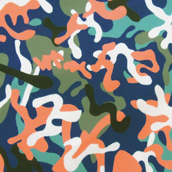 Color Camouflage Printed on Poly Spandex Fabric | (4 Way Stretch/Per Yard)