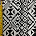 Cross-Stitch Aztec Print on Nylon Spandex Fabric (Black/White) | (4 Way Stretch/Per Yard)