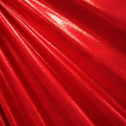 Red Matrix Dot on Nylon Spandex Fabric | (4 Way Stretch/Per Yard)