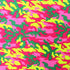 Vibrant Camouflage Printed on Poly Spandex Fabric | (4 Way Stretch/Per Yard)