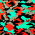 Vibrant Camouflage Printed on Poly Spandex Fabric | (4 Way Stretch/Per Yard)